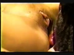 A blond in heat who gets pierced by a dog that is sexually aroused